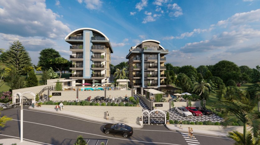 1+1Flats For Sale in-Alanya/Oba
