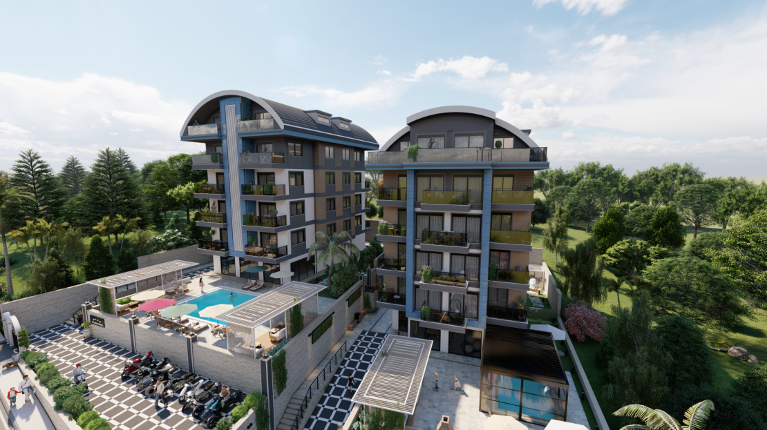 1+1Flats For Sale in-Alanya/Oba