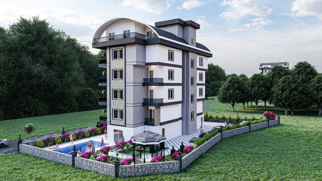 2+1Houses For Sale In-Oba/Alanya