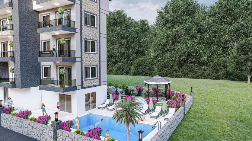 2+1Houses For Sale In-Oba/Alanya